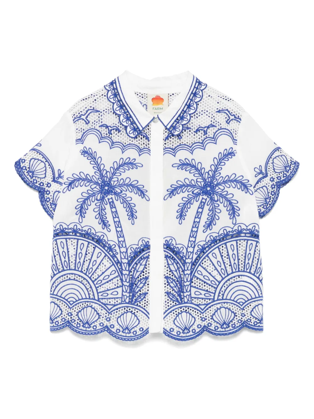 motif-embroidered shirt