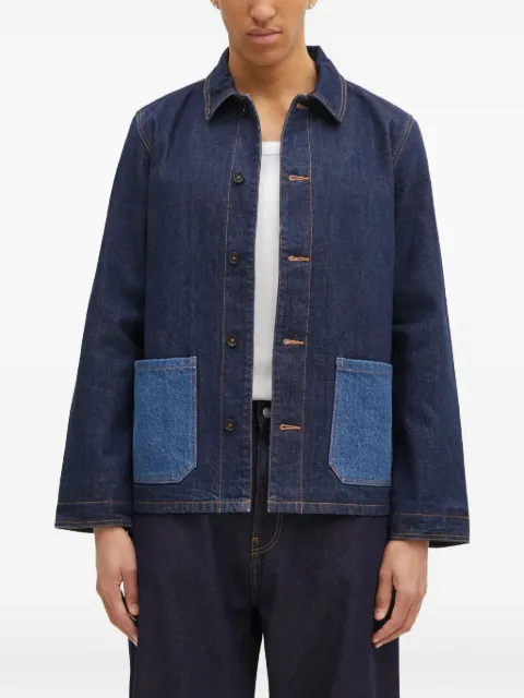 A.P.C. veste en jean à poche contrastante