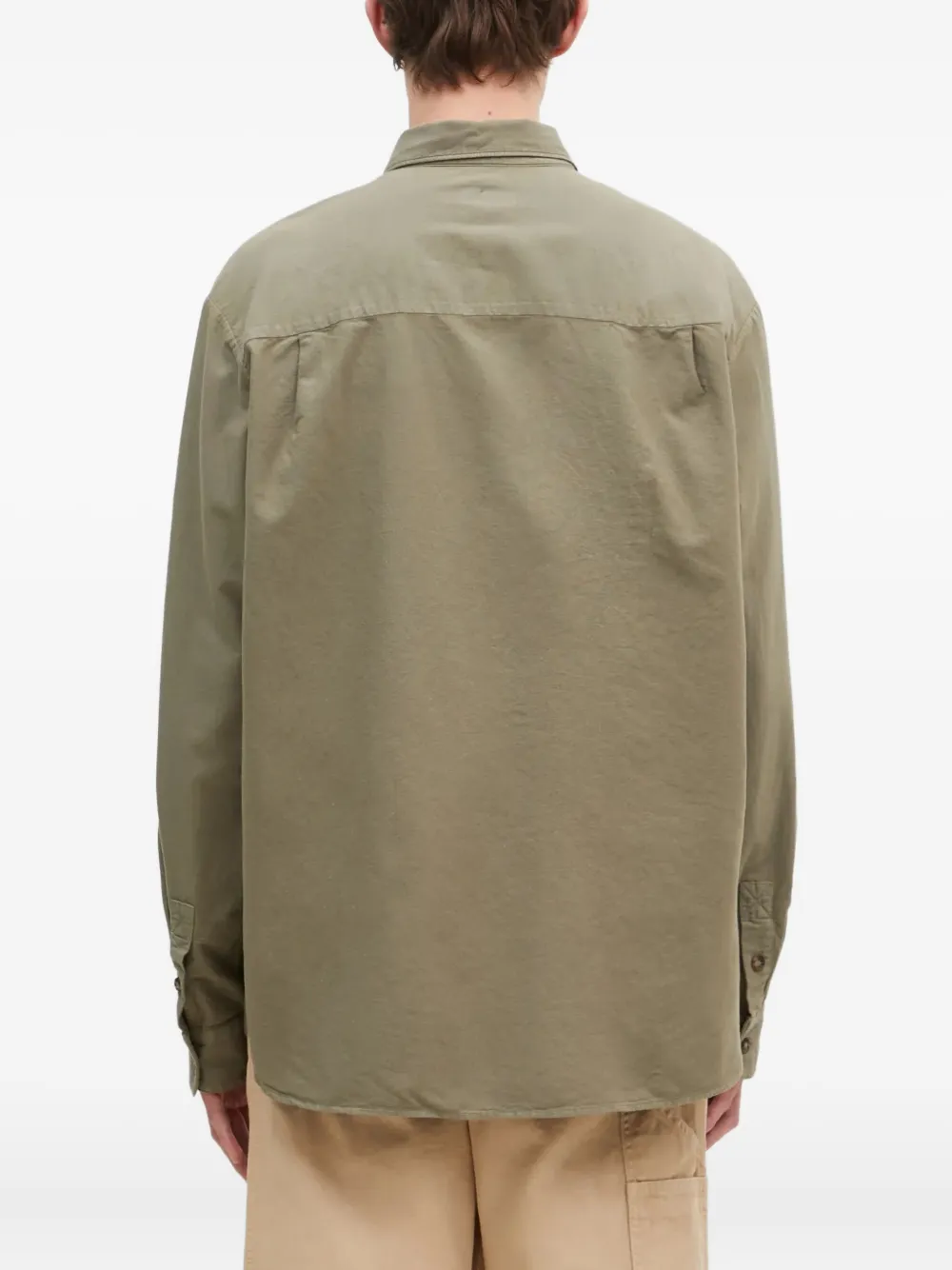 A.P.C. Mateo overhemd met geborduurd logo Groen