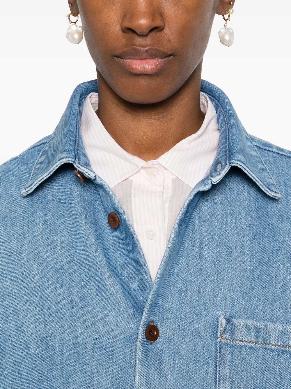 A.P.C. Samantha blouse Blauw