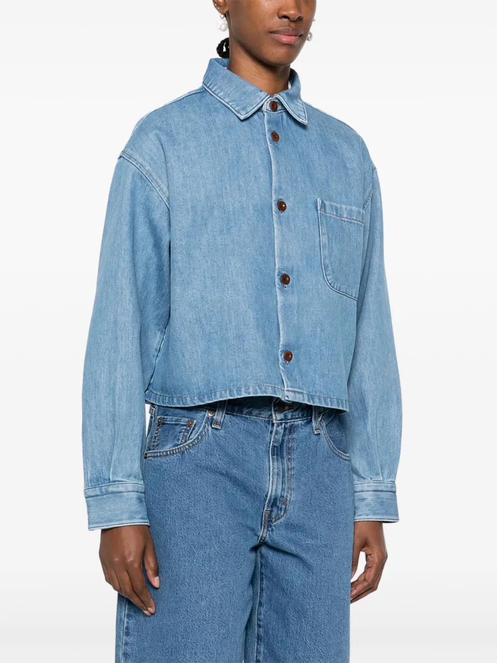 A.P.C. Samantha blouse Blauw
