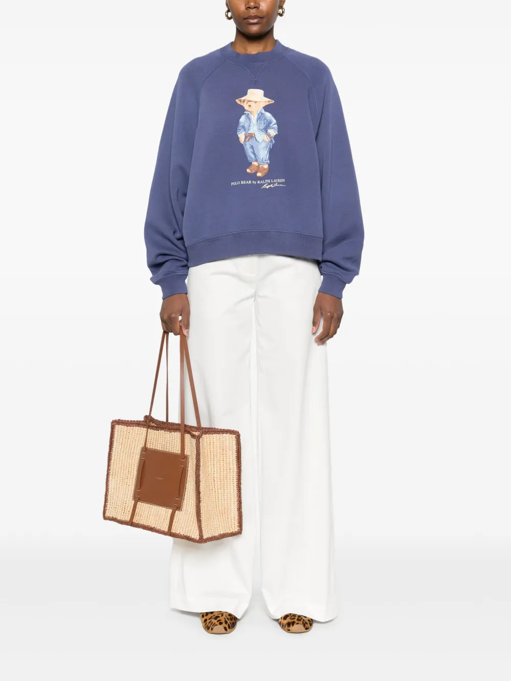 POLO RALPH LAUREN POLO BEAR-MOTIF SWEATSHIRT