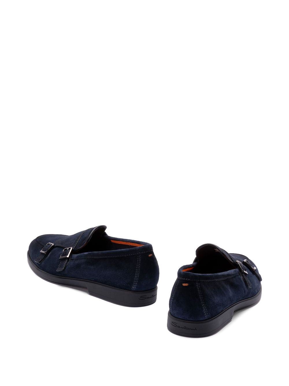 Santoni suede loafers Blue