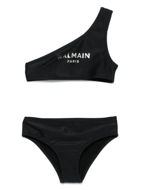 Balmain Kids logo-print bikini