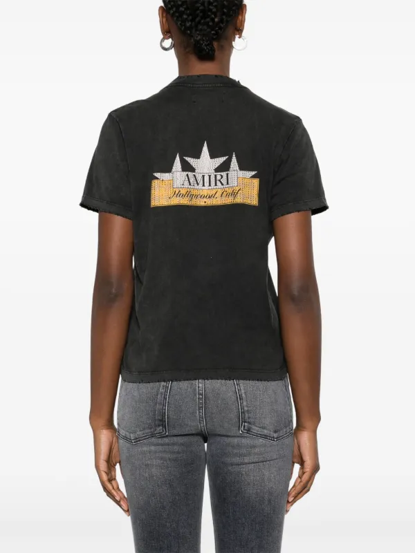 AMIRI Vintage Crystal Star T-shirt | Black | FARFETCH