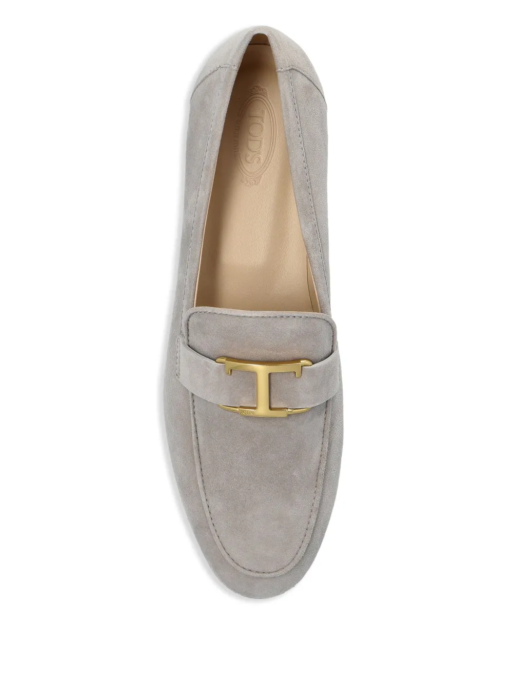 Tod's leather loafers Grey