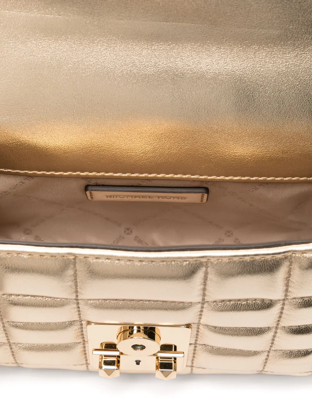 Michael Kors Tribeca Box schoudertas Goud