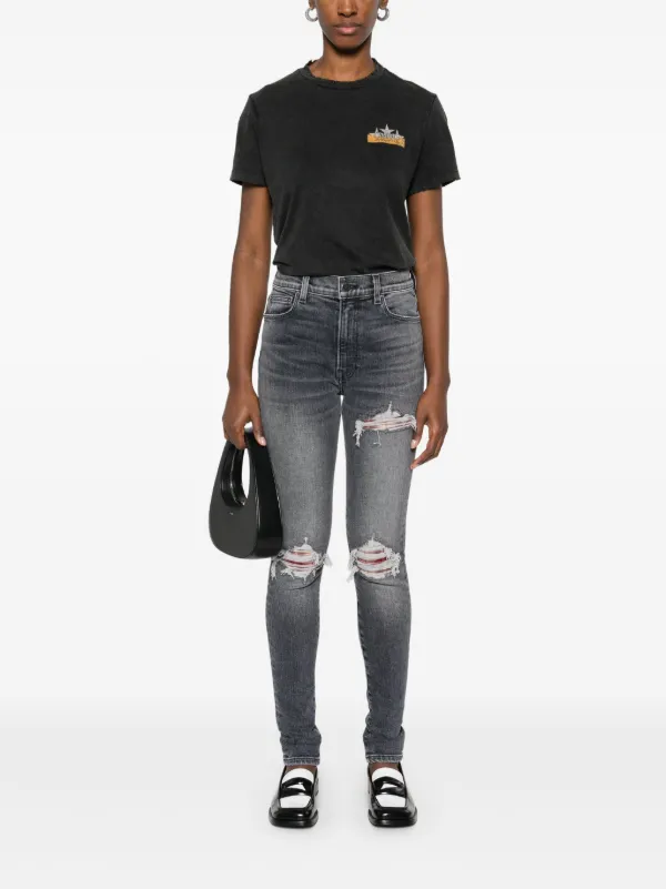 AMIRI MA Quad Flannel MX1 Jeans | Grey | FARFETCH