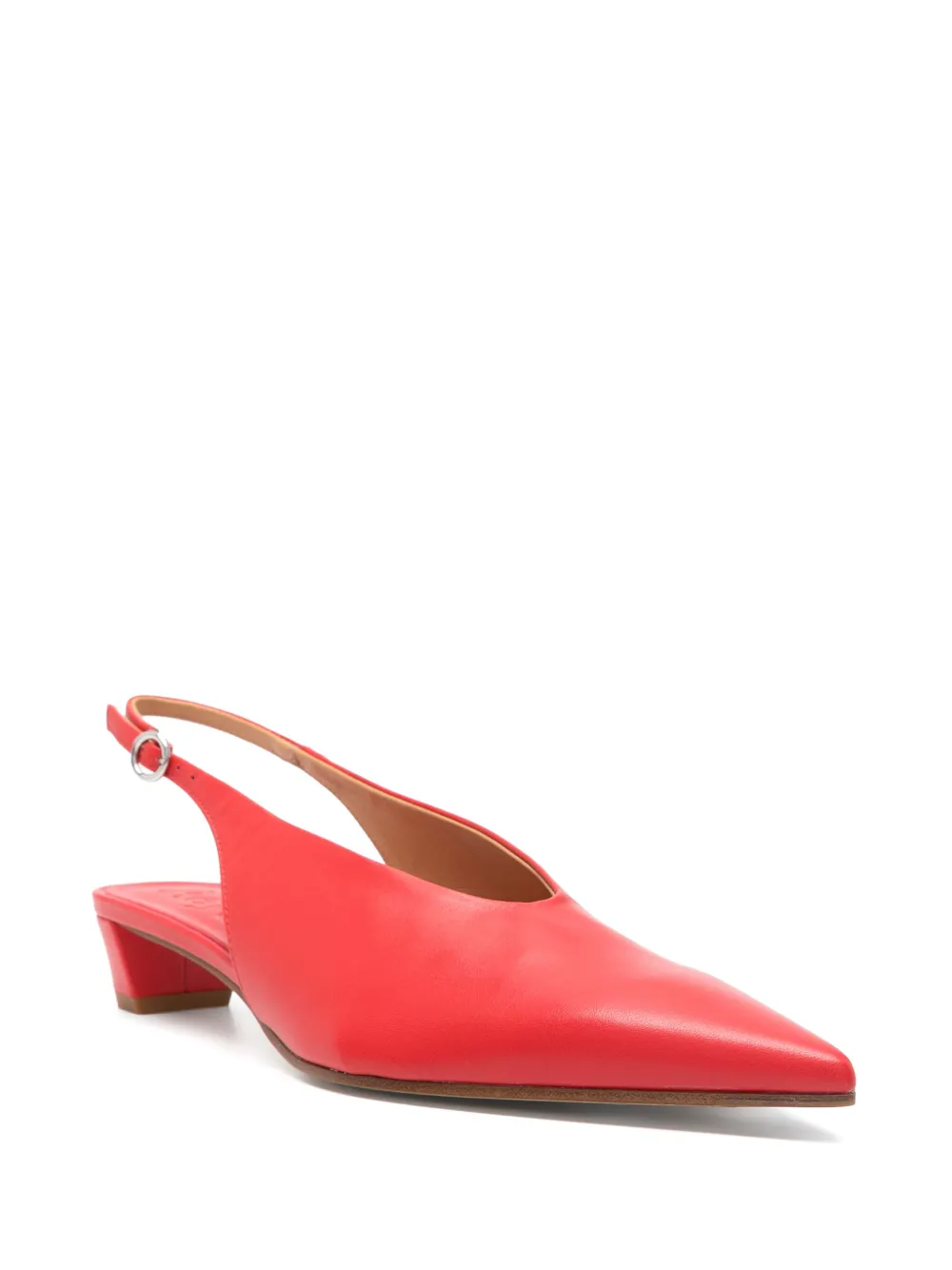 Aeyde leather slingback pumps Red