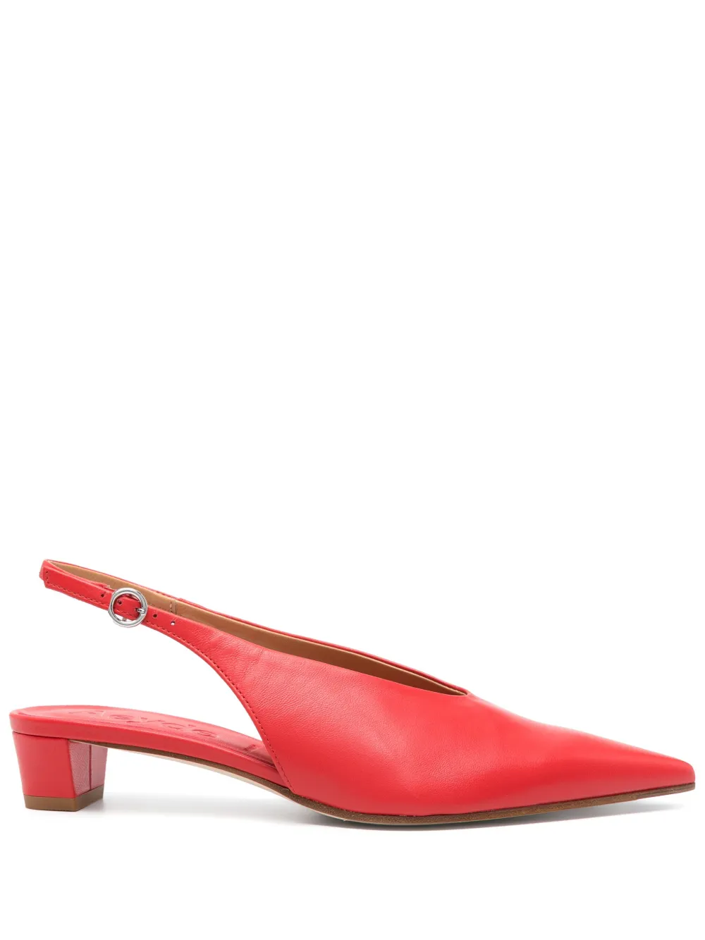 Aeyde Leren slingback pumps Rood