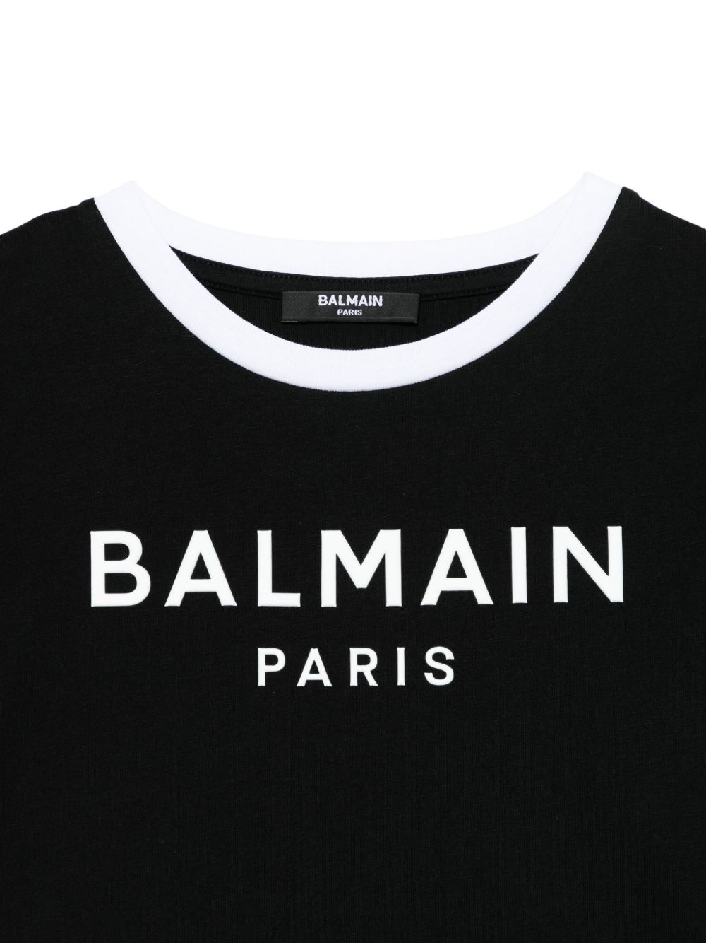 BALMAIN LOGO-EMBOSSED T-SHIRT