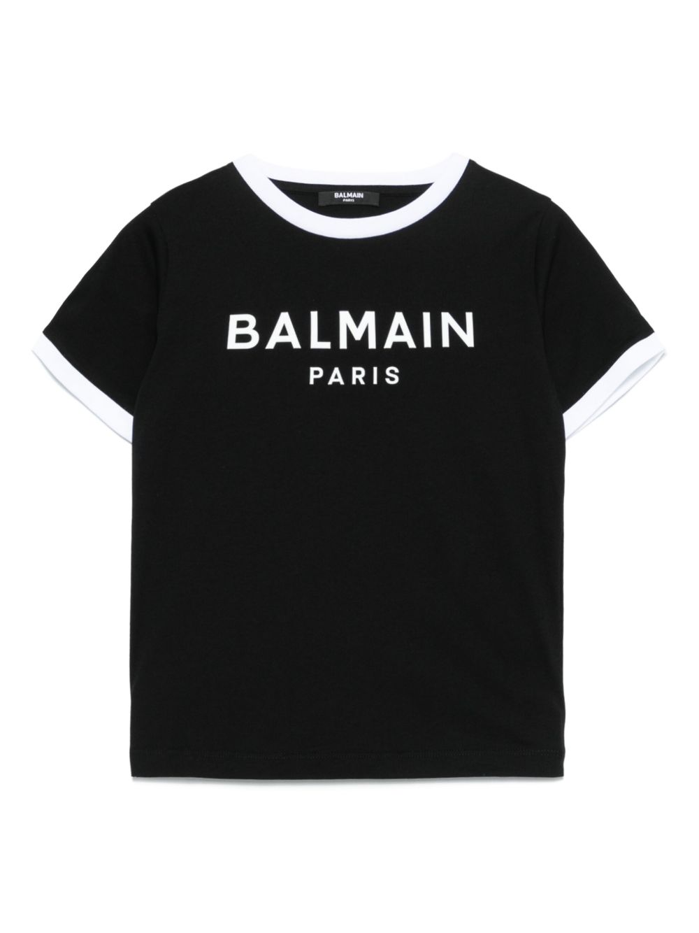 Balmain Kids logo-embossed T-shirt - Black