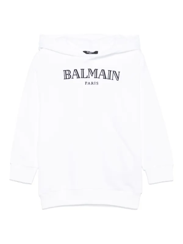 Balmain Kids ロゴ パーカー | ホワイト | FARFETCH JP