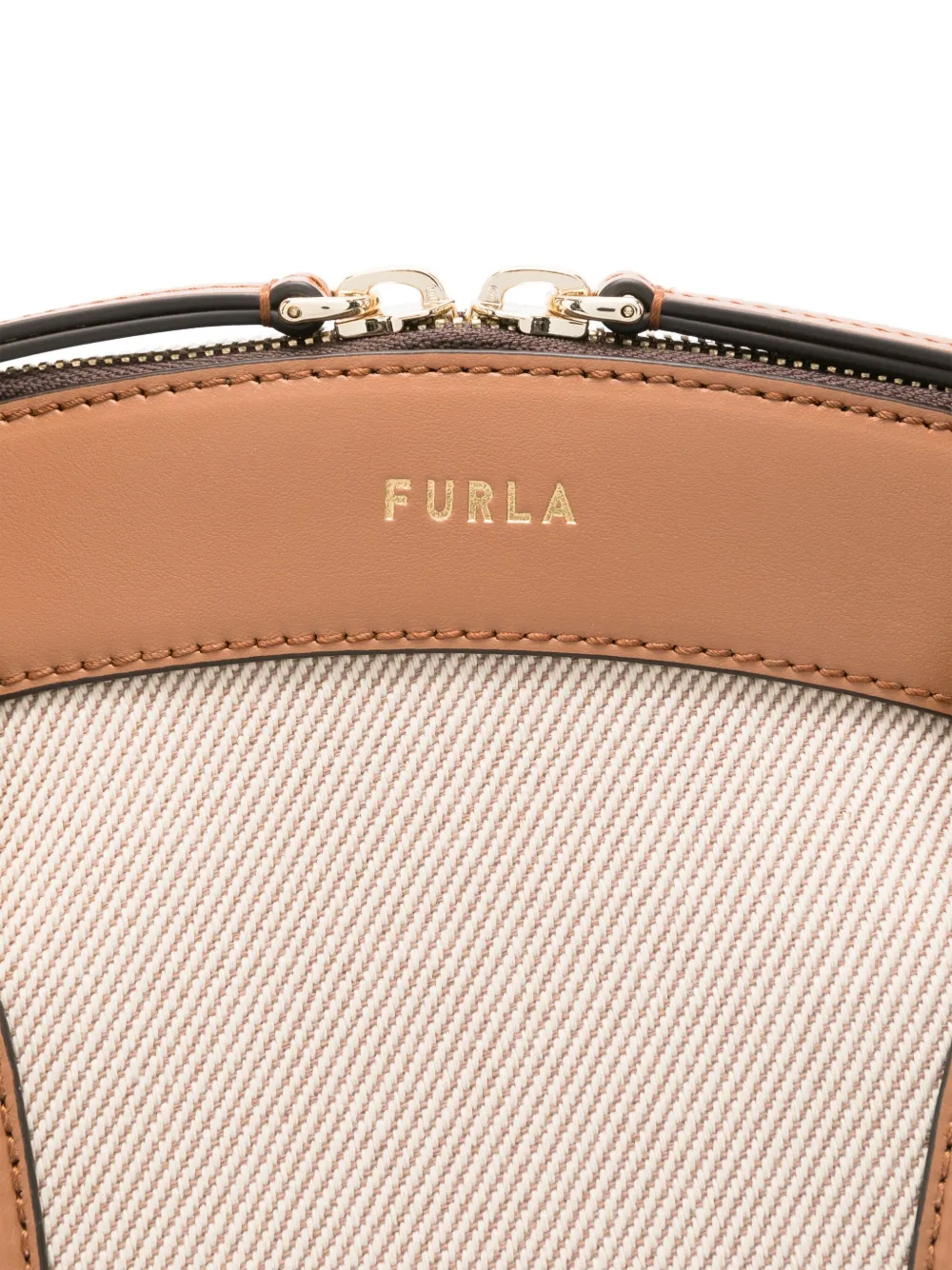 Furla Shopper met jacquard Beige
