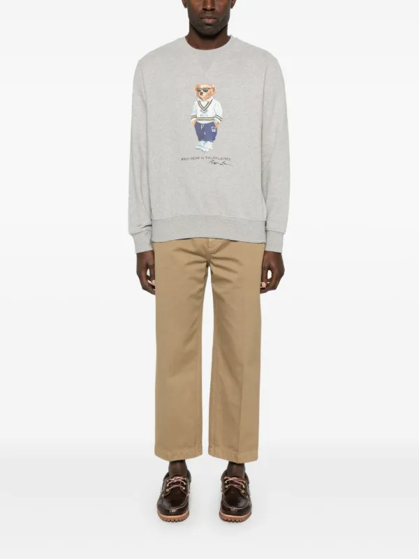 Polo Ralph Lauren Bear Sweatshirt | Grey | FARFETCH