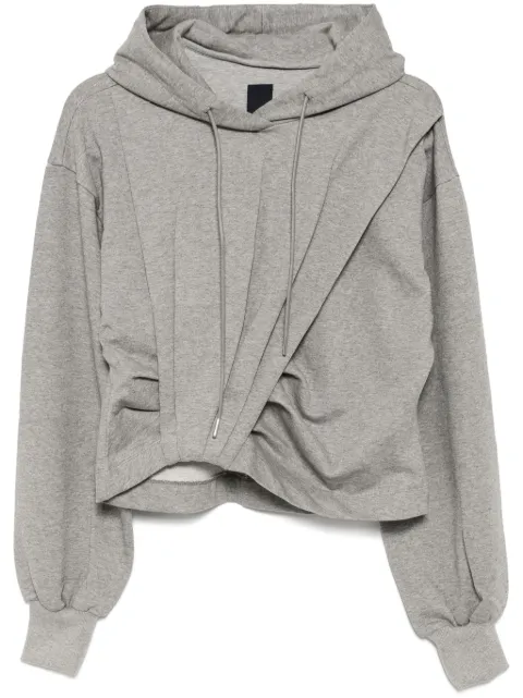 Juun.J ribbed cuffs hoodie