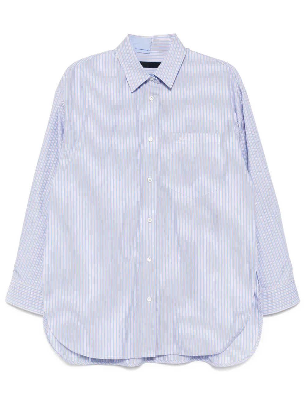 pinstripe pattern shirt