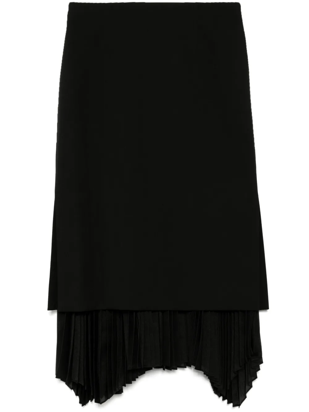 pleat detailing skirt