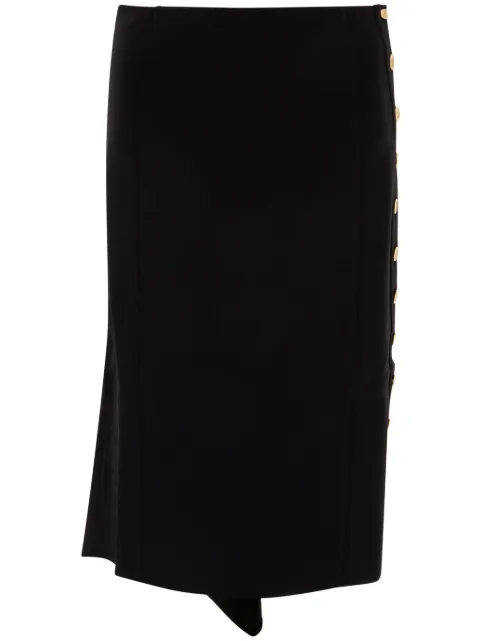 Givenchy falda con botones dorados
