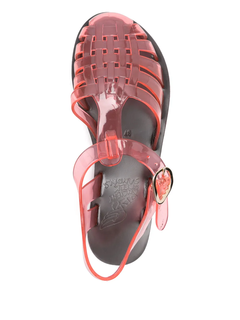 Ancient Greek Sandals Homeria Jelly Rubber Sandals In 红色