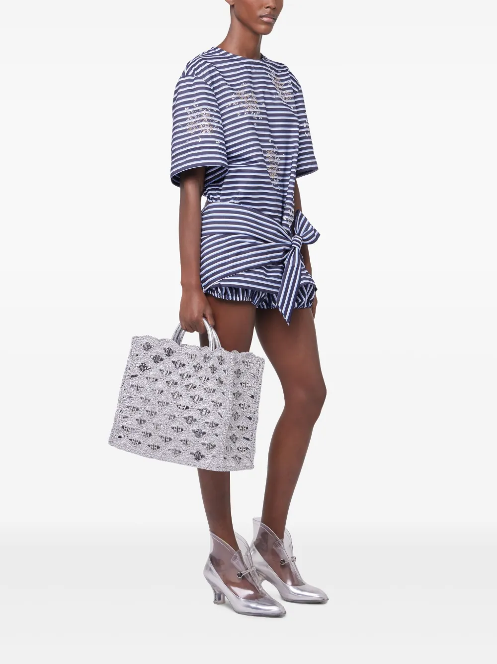 Rabanne Pixel shopper Grijs