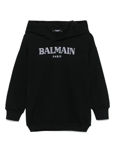 Balmain Kids hoodie con logo bordado
