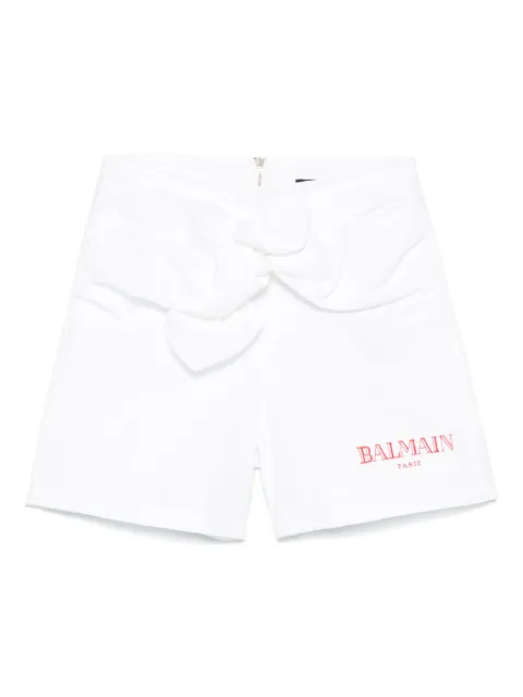 Balmain Kids knot-detailing shorts