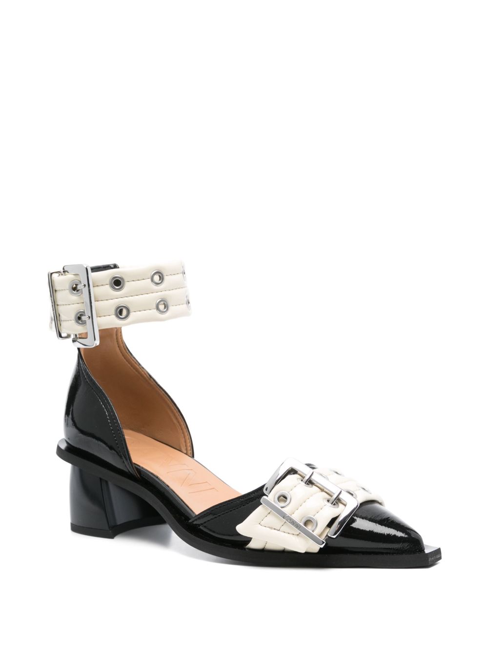 GANNI 55 mm Feminine Buckle pumps - Zwart