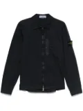Stone Island Compass-badge shirt jacket - Blue