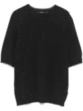 Seventy crystal-embellished top - Blue