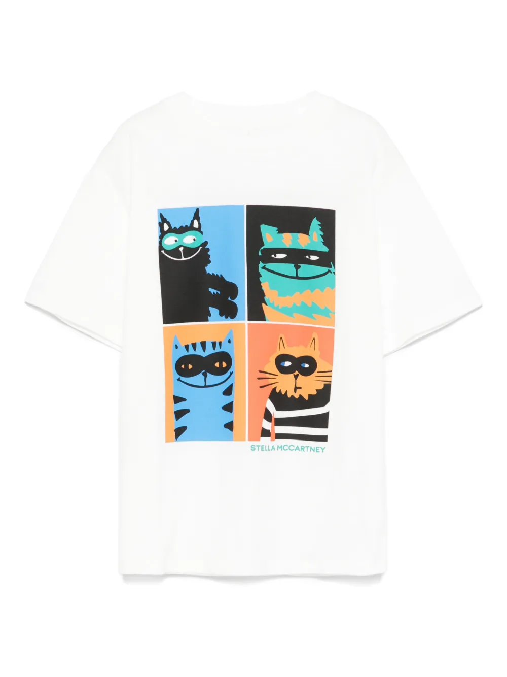 Stella McCartney Kids T-shirt met print Wit