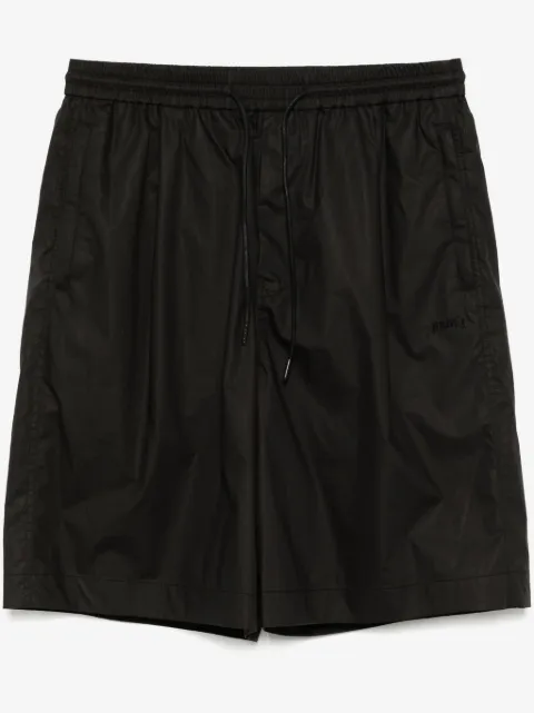 Juun.J logo-embroidered short