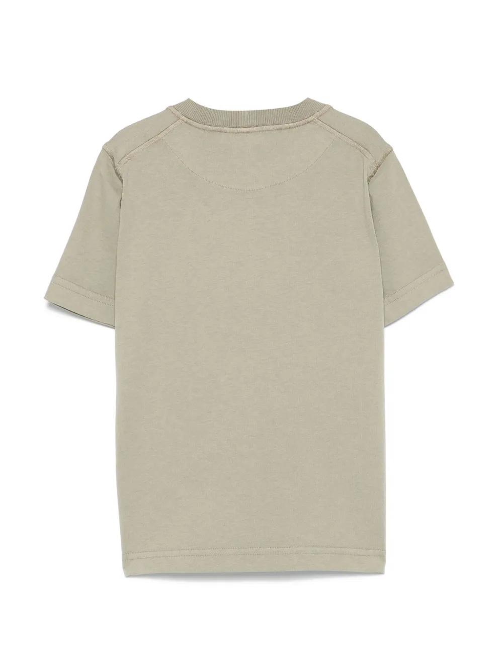 Stone Island Junior T-shirt met Compass-logopatch - Groen