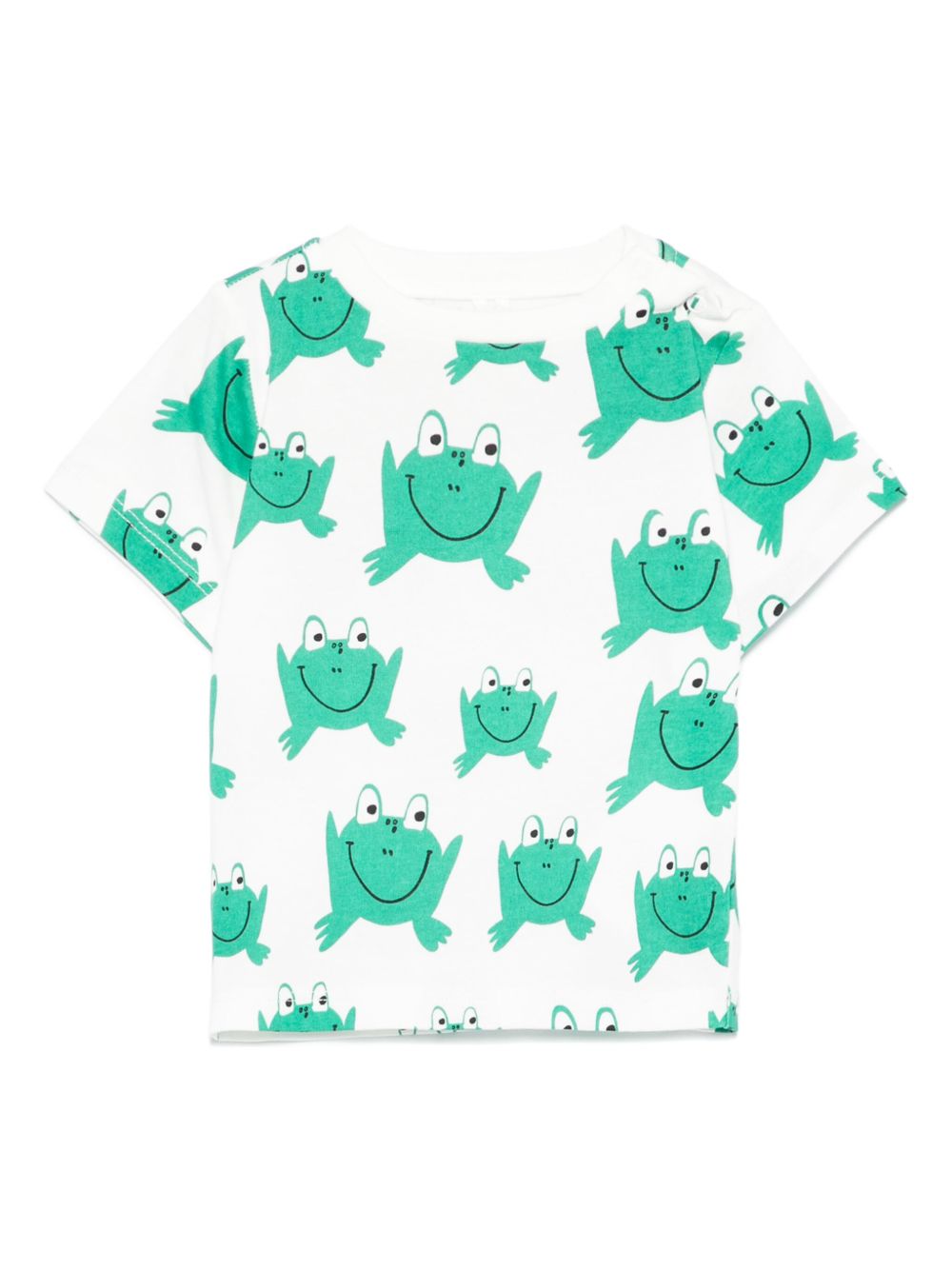 Stella McCartney Kids frog-print T-shirt - White