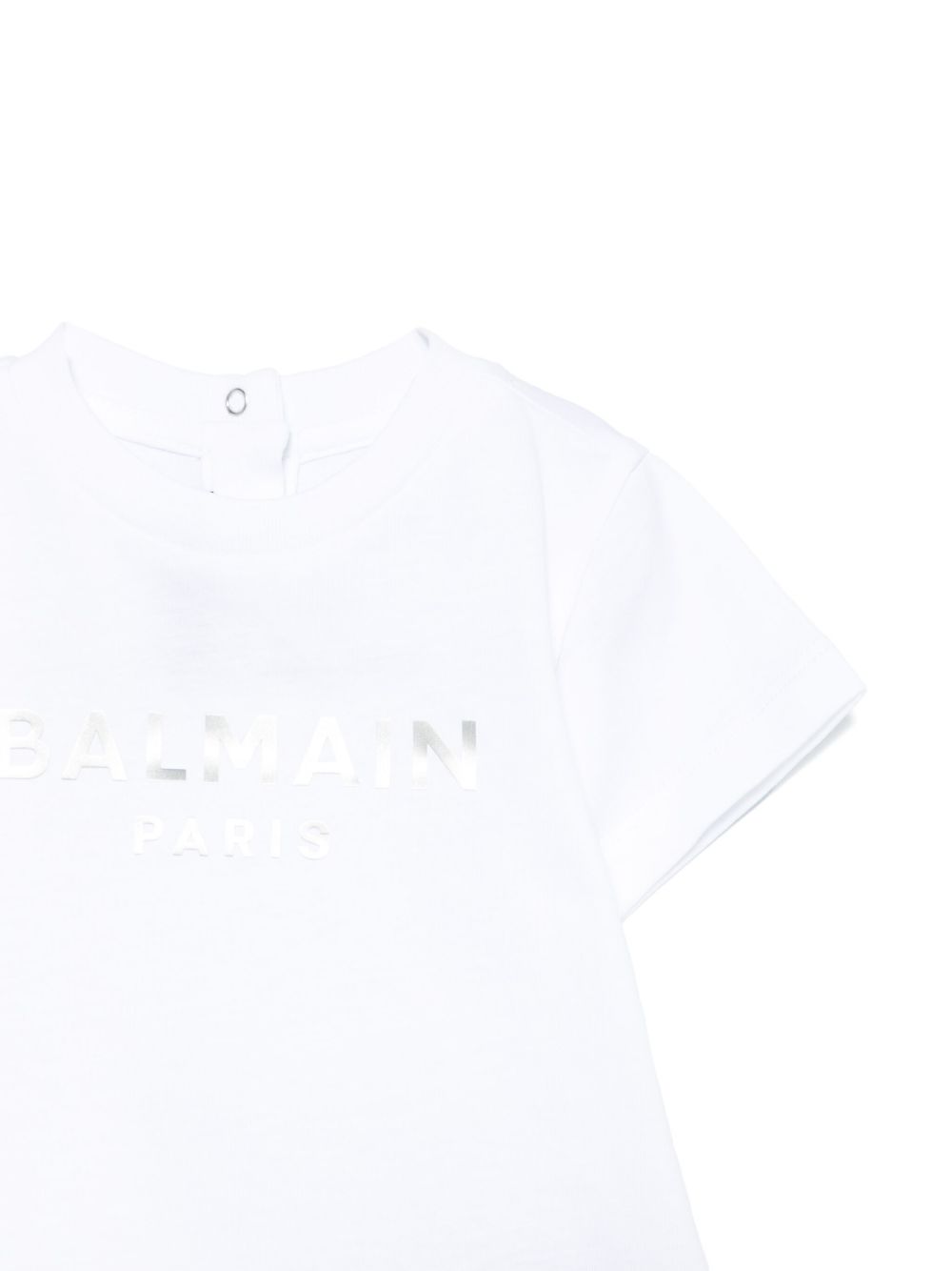 BALMAIN RUBBERISED-LOGO T-SHIRT