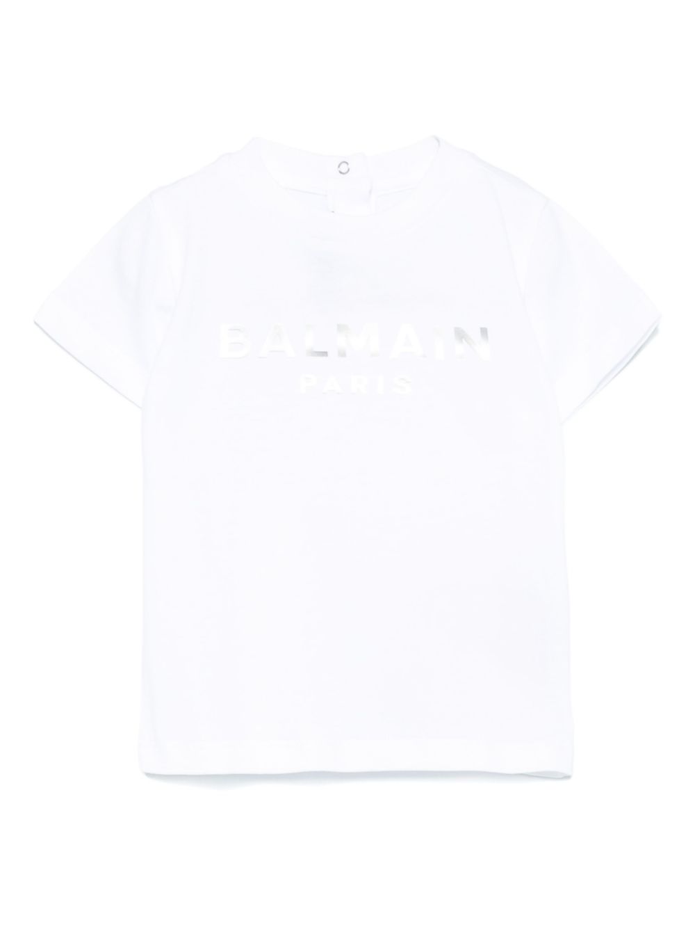 BALMAIN RUBBERISED-LOGO T-SHIRT