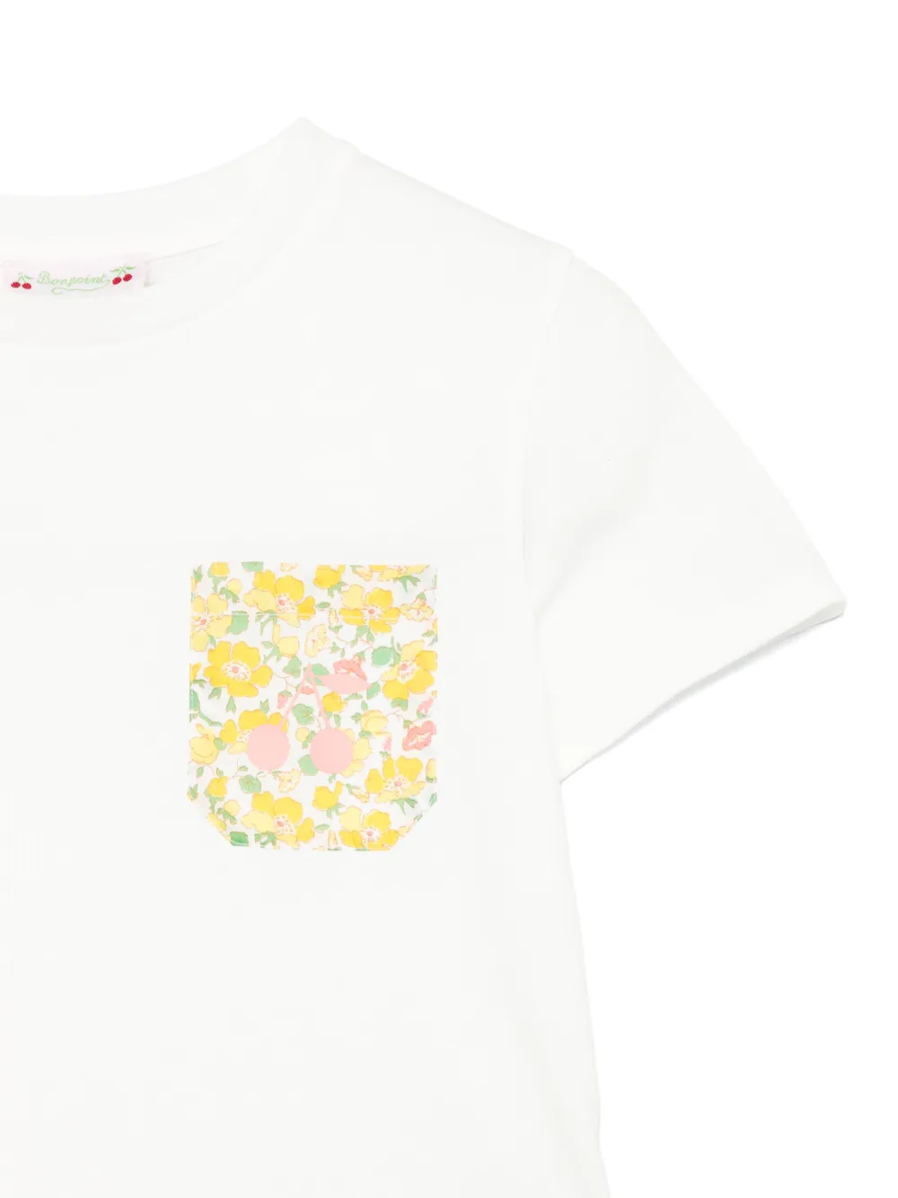 Bonpoint T-shirt met bloemenprint Wit