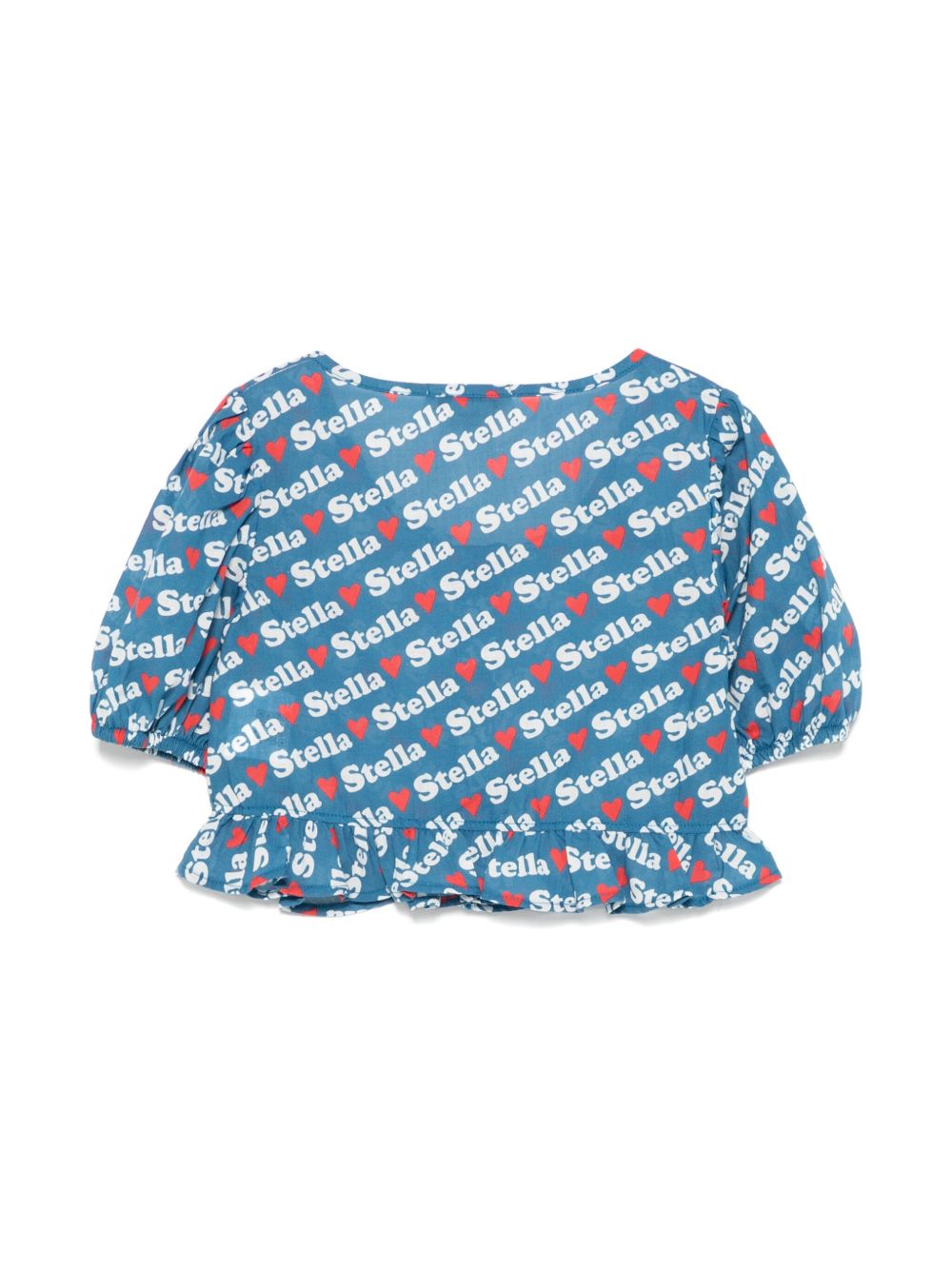 Stella McCartney Kids Shirt met logoprint - Blauw