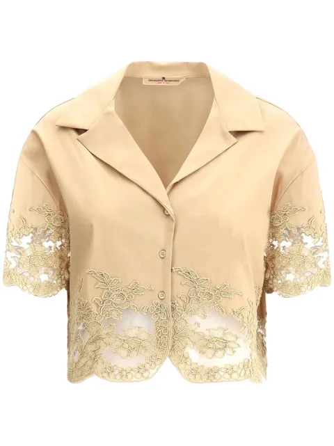 Ermanno Scervino lace-panelling shirt 