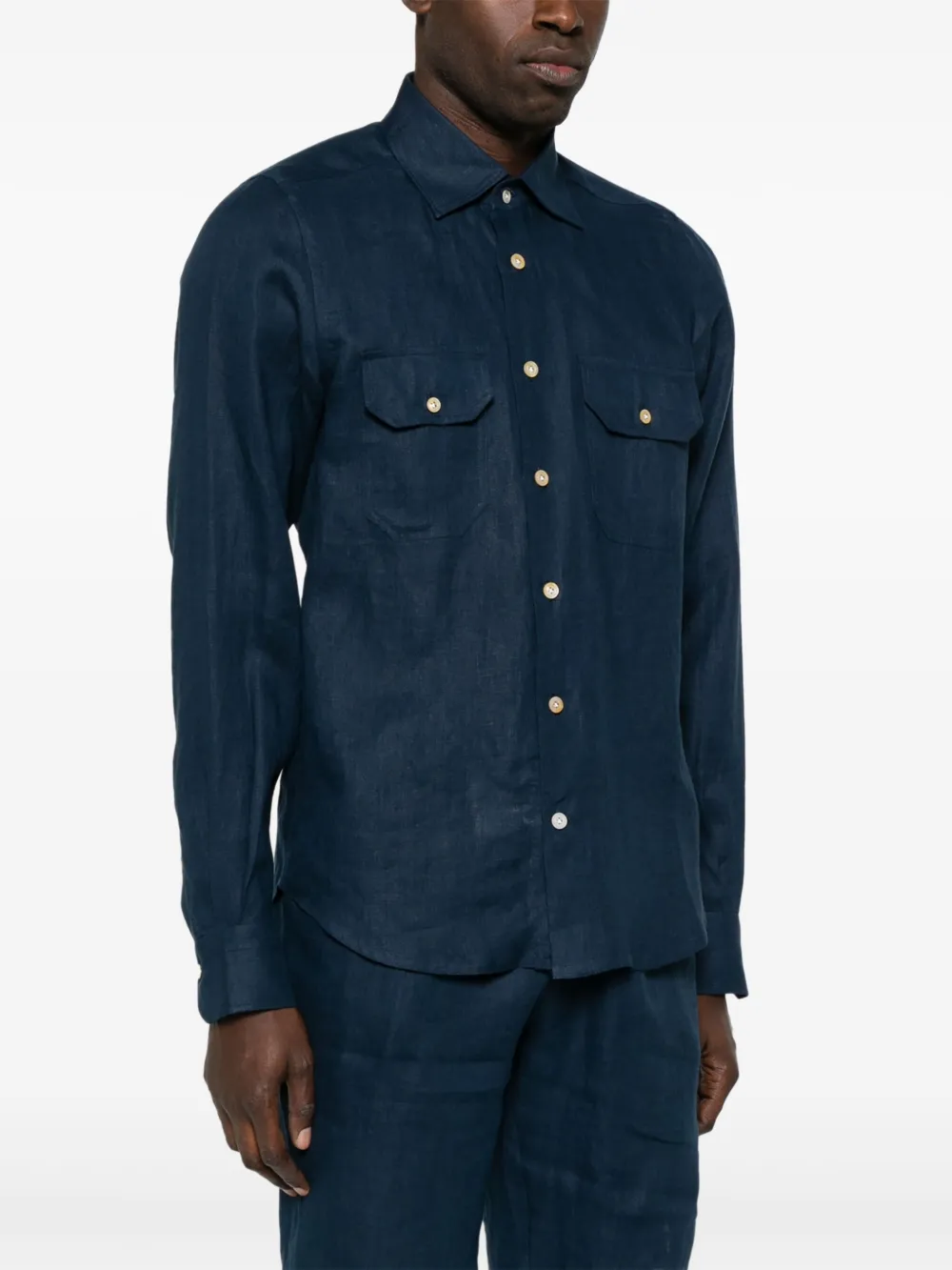 KITON LINEN SHIRT 
