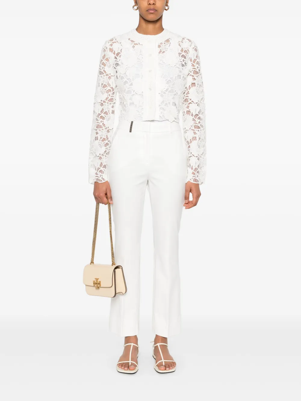 Ermanno Scervino guipure-lace jacket - Wit