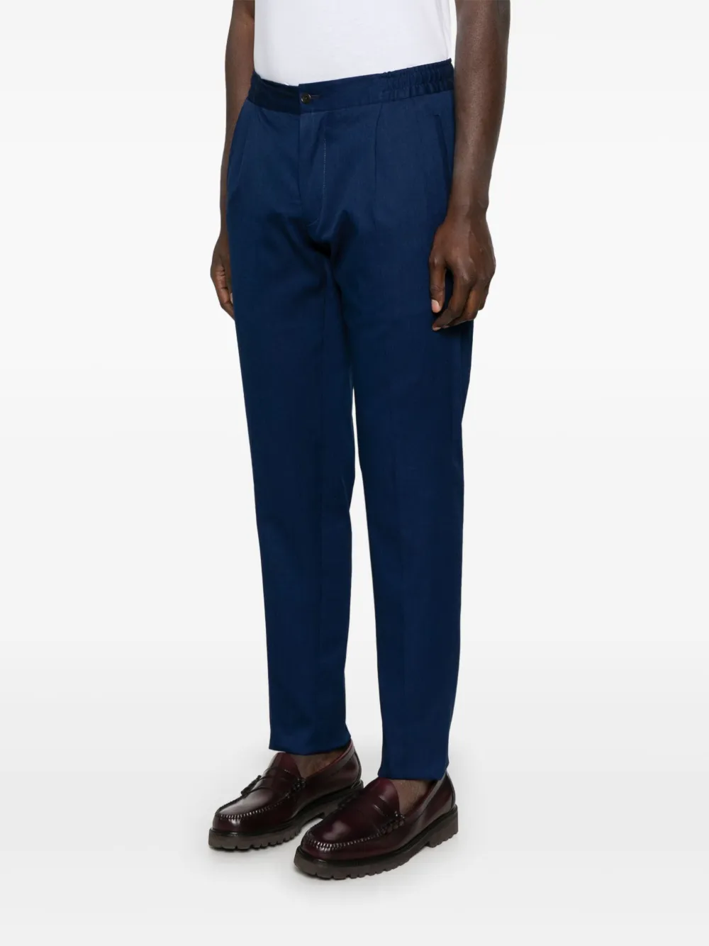 KITON TAPERED-LEG TROUSERS 