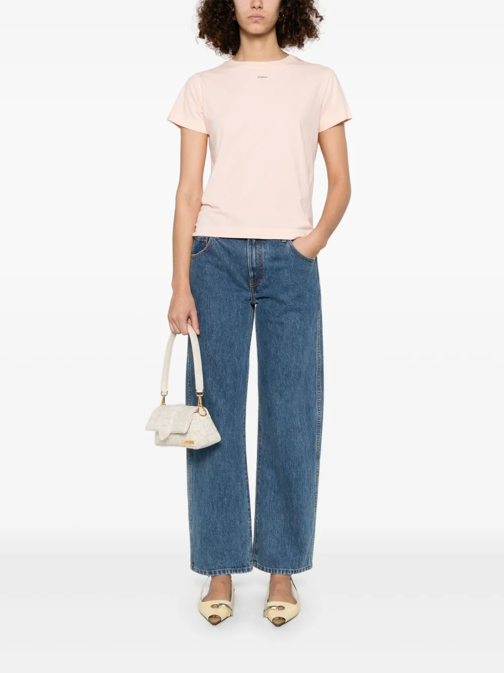 PINKO Basico T-shirt - Roze