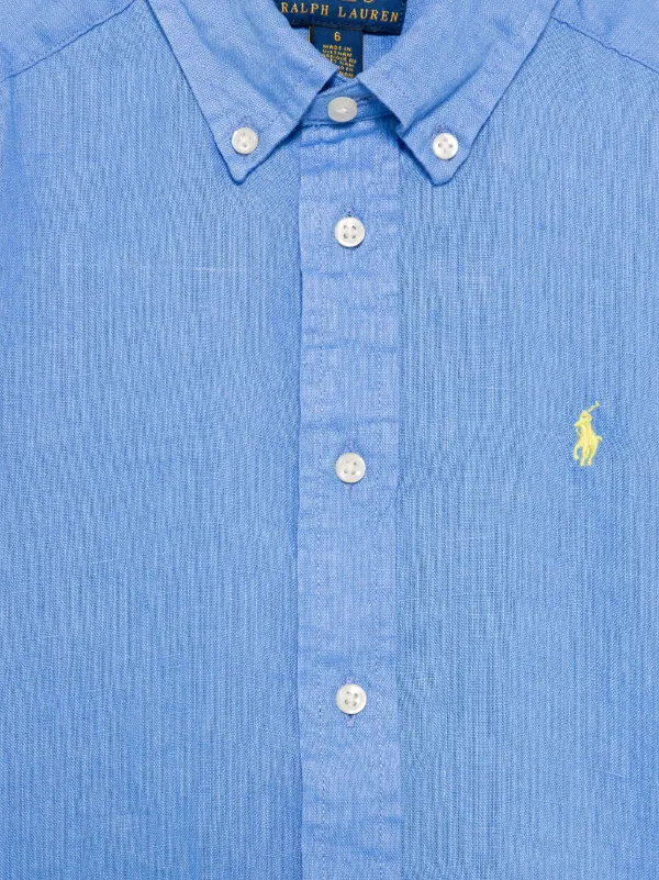 POLO RALPH LAUREN KIDS Linen Shirt | Blue | FARFETCH