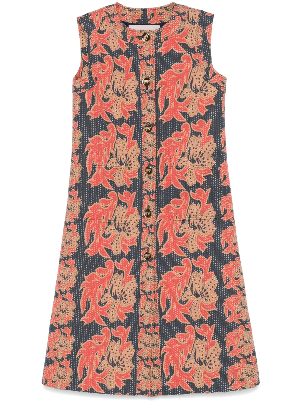 Valentino Garavani Vestjas met bloemjacquard Blauw