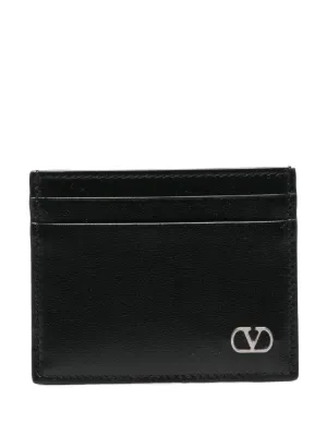 ✨Bランク✨　Valentino Garavani カードケース　マネークリップ Valentino Garavani Vロゴ レザー マネークリップ 財布 | ブラック