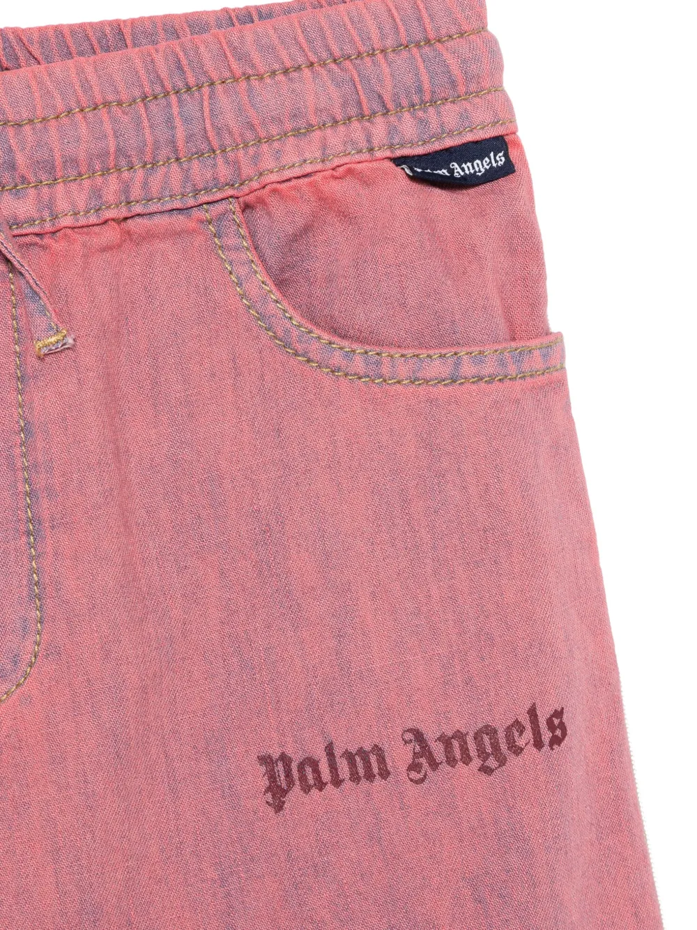 Palm Angels Kids Chambray trainingsbroek Roze