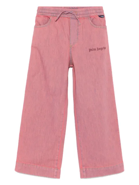 Palm Angels Kids pants de tejido cambray