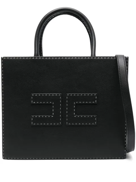 Elisabetta Franchi medium contrast-stitching tote bag