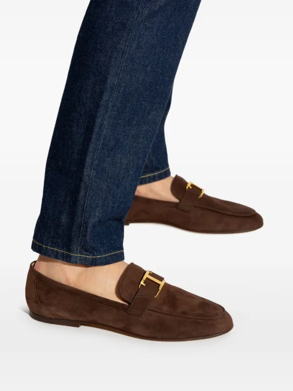 Tod's レザーローファー | ブラウン | FARFETCH JP